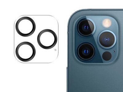 JOYROOM Lens Shining Protector – Ochranné sklo na zadní kameru pro Apple iPhone 12 Pro (černé)
