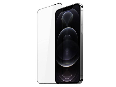 2.5D Glass - Tvrden ochrann sklo s pokrytm celho displeja pre Apple iPhone 14 (ierne)