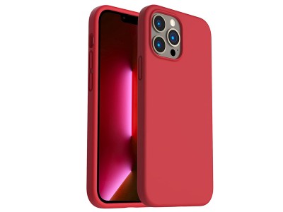 Liquid Silicone Cover Red (erven) - Ochrann kryt (obal) na Apple iPhone 13 Pro Max **AKCIA!!