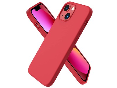 Liquid Silicone Cover Red (erven) - Ochrann kryt (obal) na Apple iPhone 13 mini