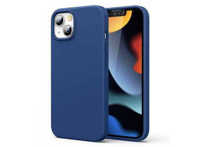 Liquid Silicone Cover Blue (modrý) - Ochranný kryt (obal) na Apple iPhone 13