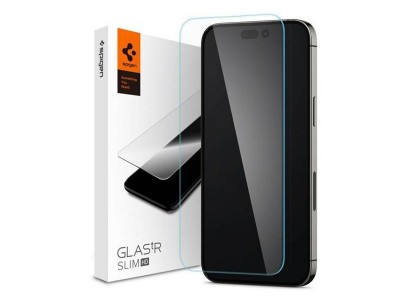 Spigen GLAStR Slim HD  Tvrden sklo na displej pre Apple iPhone 14 Pro (re)
