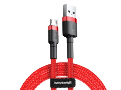 Baseus Cafule Cable (červený) - Synchronizační a nabíjecí kabel USB - Micro USB (2m)