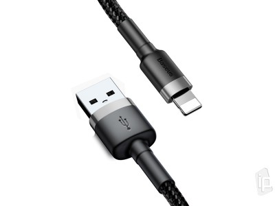 Baseus Cafule Cable (ern) - Nabjac a synchronizan kabel USB-Lightning pro Apple zariadenia (2m) **AKCIA!!