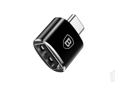 Baseus OTG synchronizační a nabíjecí adaptér USB-C / USB 3.0 (černý)