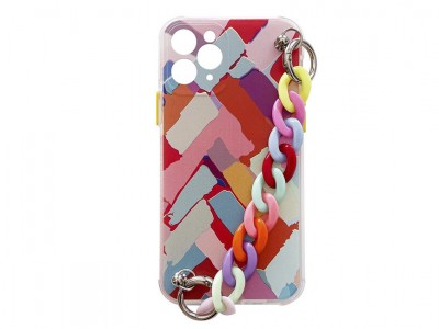 MultiColor Chain Case (viacferebný) - farebný TPU obal s retiazkou pro Apple iPhone 7 PLUS / iPhone 8 PLUS - dizajn 3