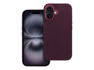 Silikónové pouzdro FRAME pro iPhone 16 fialové