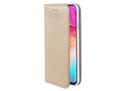 Fiber Folio Stand Gold (zlaté) - Flip pouzdro na Samsung Galaxy A03s