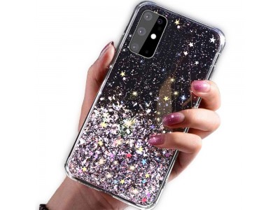 Glue Glitter Case – Ochranný kryt s farebnými glitrami pro Apple iPhone 11 Pro (černá)
