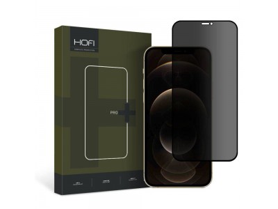 HOFI 2.5D Privacy Glass - Tvrden "Anti Spy" ochrann sklo na cel displej pre Apple iPhone 12 Pro