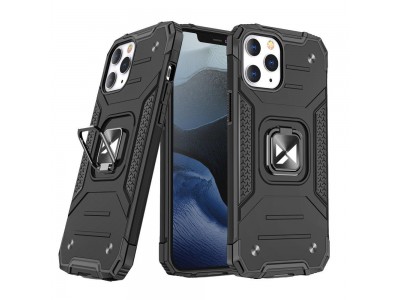 Hybrid Ring Defender (černý) - Odolný kryt (obal) na iPhone 13 mini