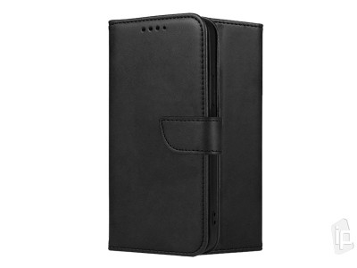 Elegance Stand Wallet II (černé) - Peněženkové pouzdro na Huawei P Smart 2021