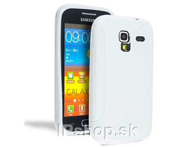 Ochranný gelový/gumový kryt (obal) White Wave (bílý ) na Samsung Galaxy Ace 2 (i8160)