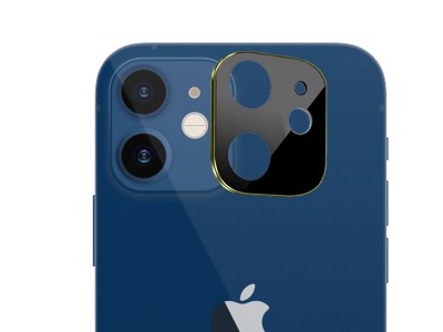 Fancy Camera Protector Gold (zlato-ierne) - Ochrann sklo na zadn kameru pre Apple iPhone 12 mini