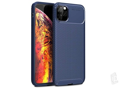 Carbon Fiber Blue (modrý) - Ochranný kryt (obal) pro iPhone 12 Pro Max