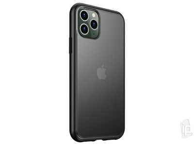 Slim Matte Shield Black (priesvitný, šedý) - Ochranný kryt (obal) pro iPhone 12 Pro Max