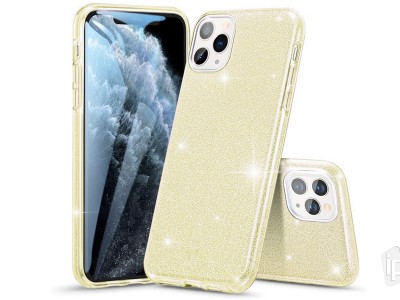 TPU Glitter Case (zlatý) - Ochranný glitrovaný kryt (obal) pro Apple iPhone 11 Pro