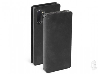 KRUSELL Sunne Phone Wallet (černé) - Luxusní kožené pouzdro pro Samsung Galaxy Note 10