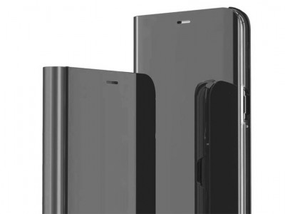 Mirror Standing Cover (černé) - Zrkadlové pouzdro pro Samsung Galaxy A32 5G