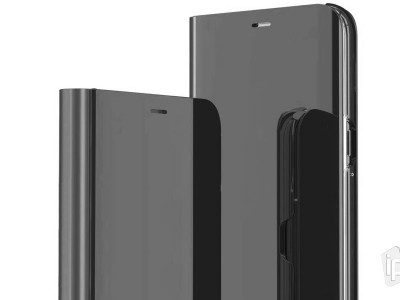 Mirror Standing Cover (černé) - Zrkadlové pouzdro pro Huawei P40 Pro