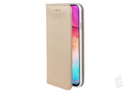 Fiber Folio Stand Gold (zlaté) - Flip pouzdro na Samsung Galaxy A42 5G