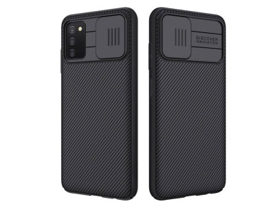 Nillkin CamShield Pro (černý) - Plastový kryt (obal) s ochranou kamery na Samsung Galaxy A03s