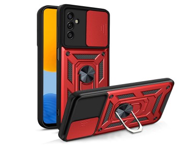 Fusion Ring Camshield II – Ochranný kryt s ochranou kamery pro Samsung Galaxy A13 5G (červený)