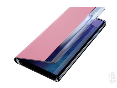 BAZÁR Soft Skin (růžové) - Tenké Flip pouzdro pro Samsung Galaxy A21S