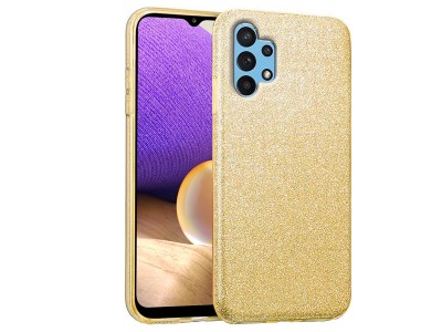 TPU Glitter Case (zlatý) - Ochranný kryt s trblietkami pro Samsung Galaxy A32 LTE