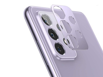 Metal Camera Lens Purple  Kovov ochrana kamery pre Samsung Galaxy A52 5G / A52s 5G (fialov)