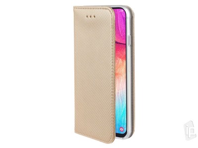 Fiber Folio Stand Gold (zlaté) - Flip pouzdro na Samsung Galaxy M31s