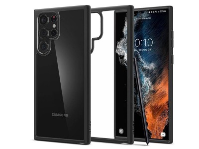 Spigen Ultra Hybrid (černý) - Ochranný kryt (obal) na Samsung Galaxy S22 Ultra 5G