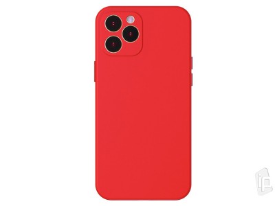 Baseus Liquid Silica Gel (červený) - Ochranný obal na iPhone 12 Pro