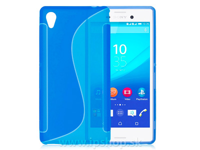 Ochranný gelový/gumový kryt (obal) Blue Wave (modrý) na Sony Xperia M4 Aqua