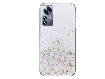 TPU Sequins Glitter Case (strieborn) - Ochrann kryt s trblietkami pre Xiaomi 12 Pro