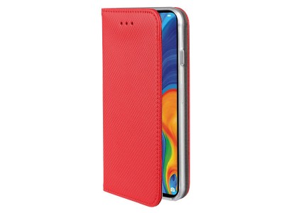 Fiber Folio Stand Red (erven) - Flip puzdro na Xiaomi Redmi 9T a Poco M3