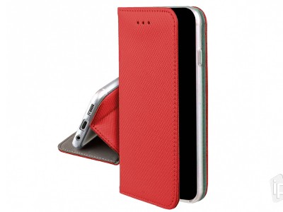 Fiber Folio Stand Red (erven) - Flip puzdro na Xiaomi Redmi 9