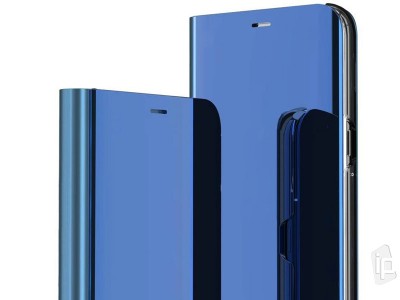 Mirror Standing Cover (modr) - Zrkadlov puzdro pre Xiaomi Redmi 9T / Poco M3
