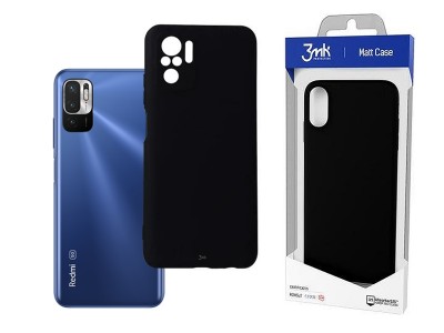 3MK Matt Case – Ochranný kryt s ochranou kamery pro Xiaomi Redmi Note 10 (5G) / Poco M3 Pro (5G) (černý)
