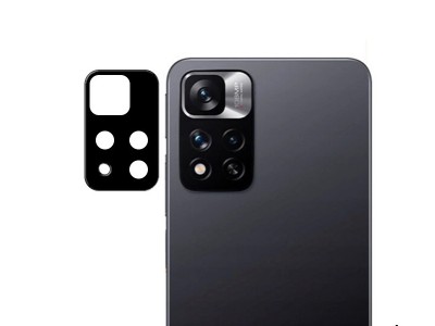 Camera Lens Protector (ierne) - 1x Ochrann sklo na zadn kameru pre Xiaomi Redmi Note 11 Pro Plus 5G
