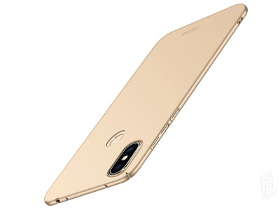 Slim Line Elitte Gold (zlatý) - Plastový ochranný kryt (obal) na Xiaomi Redmi Note 6 Pro