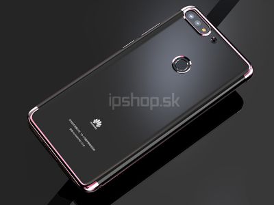 Glitter Series Pink (rov) Ochrann kryt (obal) na Huawei Y7 Prime 2018 / Honor 7C **AKCIA!!