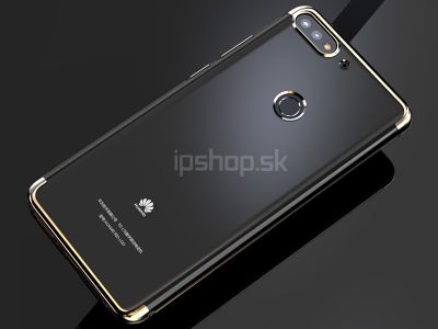 Glitter Series Gold (zlat) - Ochrann kryt (obal) na Huawei Y7 Prime 2018 / Honor 7C **AKCIA!!