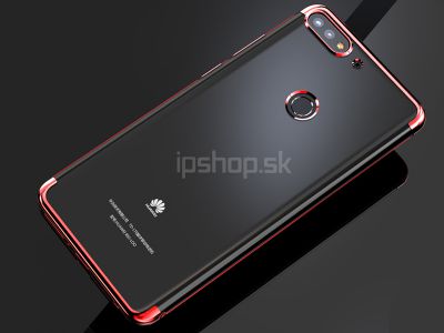Glitter Series Red (erven) - Ochrann kryt (obal) na Huawei Y7 Prime 2018 / Honor 7C **AKCIA!!