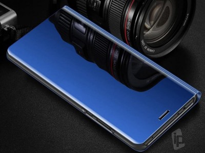 Mirror Standing Cover (modr) - Zrkadlov puzdro pre Samsung Galaxy A71 / A71 5G **AKCIA!!